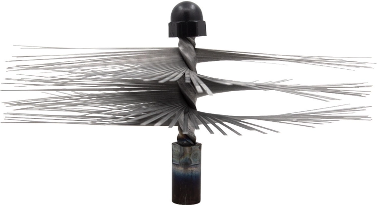 Perie pentru coșuri de fum din oțel inoxidabil, 180 mm
