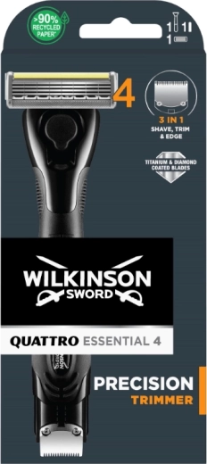 Wilkinson Quattro Essential aparat de ras pentru bărbați cu trimmer