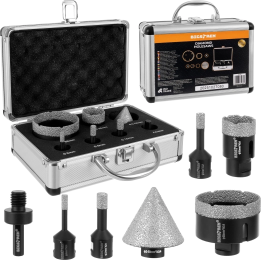 Set de carote diamantate Bigstren 6–68 mm