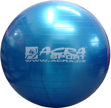 Minge gimnastică gonflabilă Acra overball 65 cm, albastră