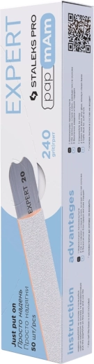 Staleks pile de unică folosință papmAm drepte 240 grit, 50 buc