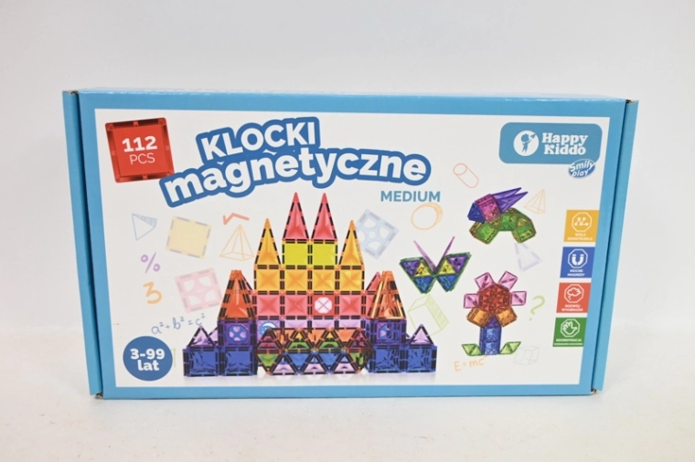 SmilyPlay cuburi de construcție magnetice 112 piese