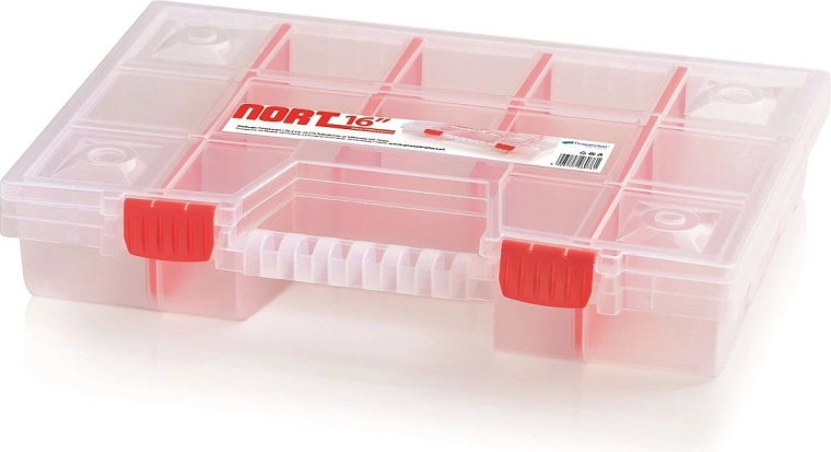 Organizator din plastic NORT cu 14 compartimente