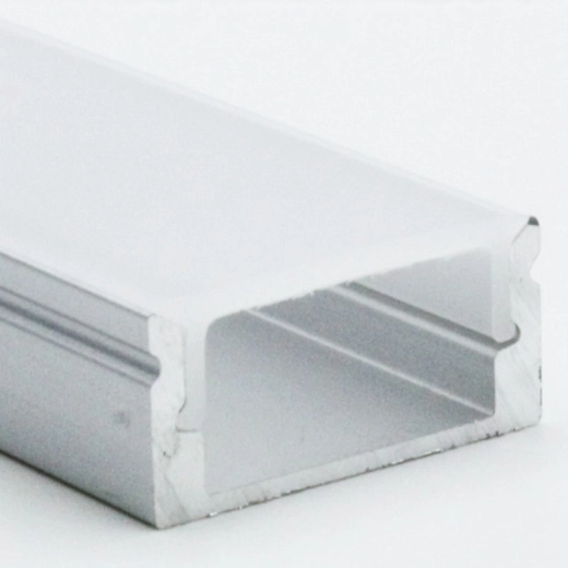 Șină de aluminiu Solight pentru benzi LED 1 m (17 × 8 mm) cu difuzor lăptos