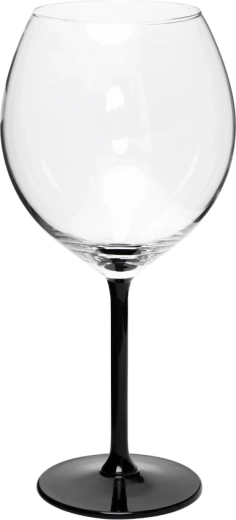 Pahar XXL pe picior 700 ml cu picior negru