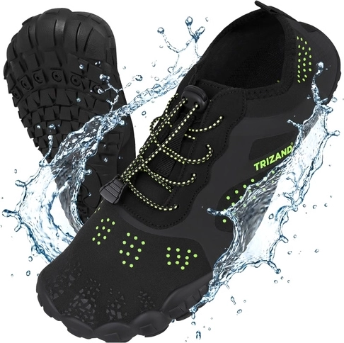 Pantofi de apă Trizand negri, mărimea 44 (talpă 5 mm)