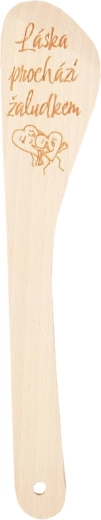 Spatulă de bucătărie din lemn „Dragoste” 30 cm