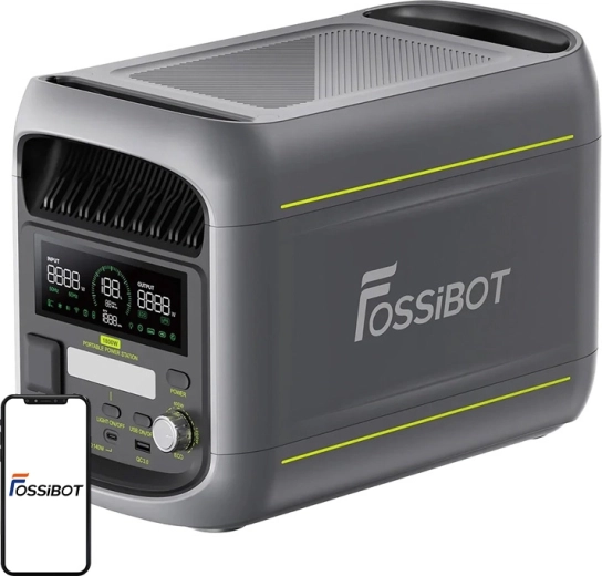 Stație de încărcare portabilă FossiBOT F1800 1800 W gri