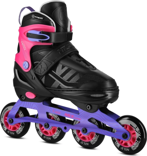 Patine cu rotile Nils Extreme Velto roz – L (39-42)