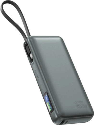 Powerbank Enterprise 20000 mAh 165 W cu cablu USB‑C integrat și LCD