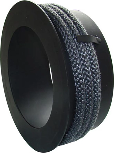 Reducție de fum pentru coș 180/145 mm cu șnur de etanșare, oțel 1,5 mm, negru