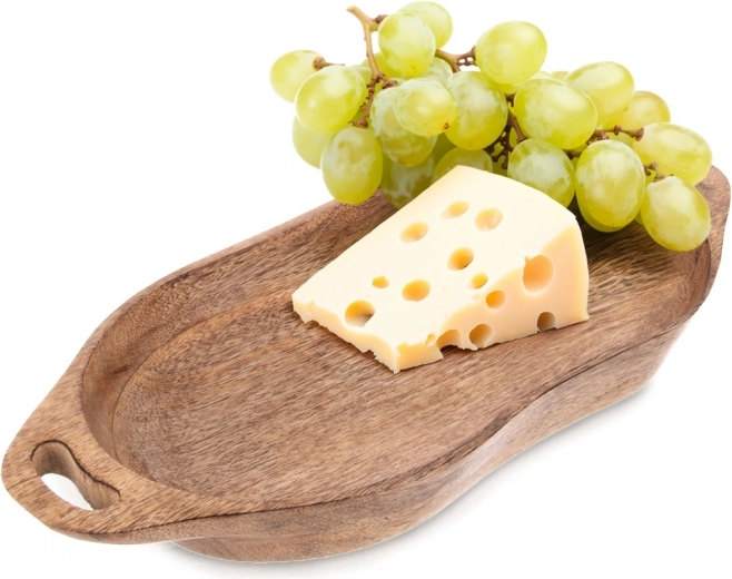 Tavă de servire din lemn de mango cu mânere 42,5 × 20 × 5 cm