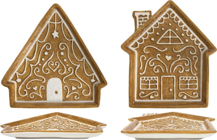 Farfurie Căsuță din turtă dulce 26 × 24 cm, set 2 buc