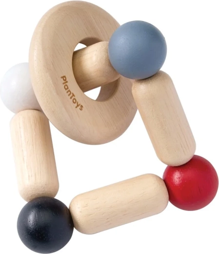 PlanToys zornăitoare cu contrast – pătrat