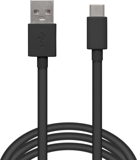 Cablu de date USB-C negru, 2 m