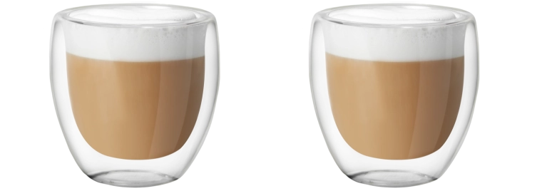 Set de 2 pahare termo cu perete dublu 250 ml