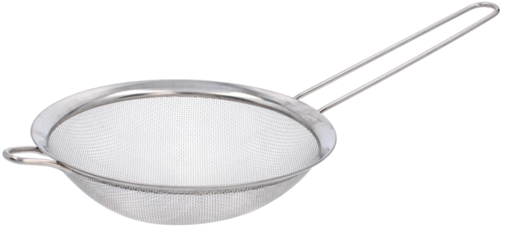 Strecurătoare de bucătărie din metal cu mâner 18 cm