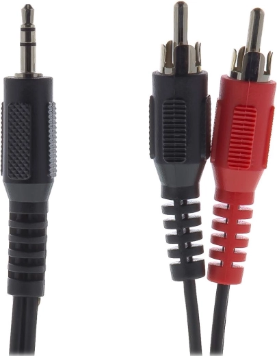 Cablu audio Sencor jack de 3,5 mm la 2× RCA, 2 m