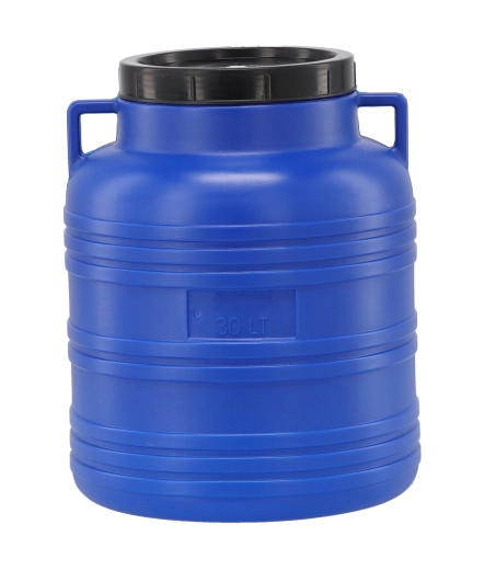 Butoi din plastic 30 l cu capac și mânere pentru fermentare și depozitarea alimentelor