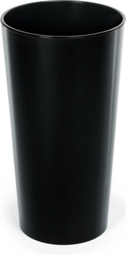 Ghiveci Lilia 25 cm negru cu inserție