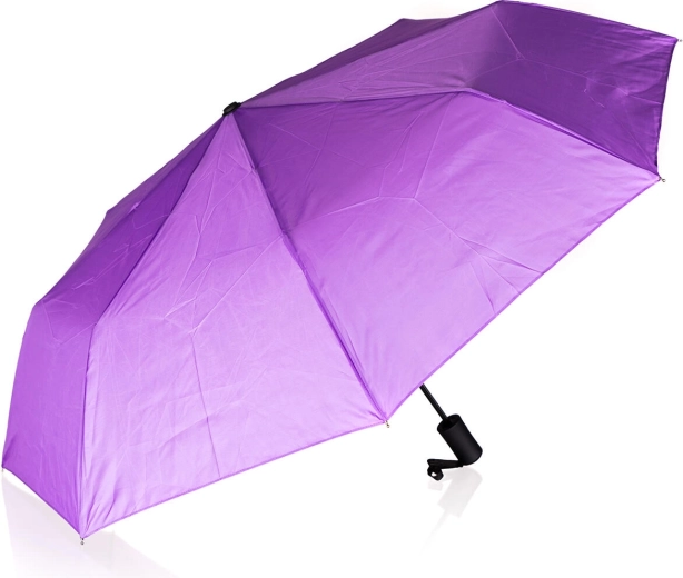 Umbrelă pliabilă mov 52 cm cu deschidere automată