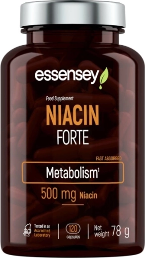 Essensey Niacin Forte vitamina B3 500 mg, 120 capsule
