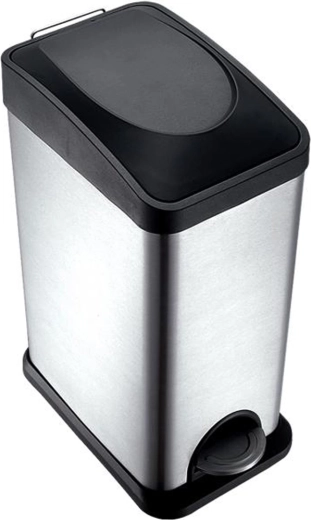 Coș de gunoi cu pedală din inox TORO 15 l