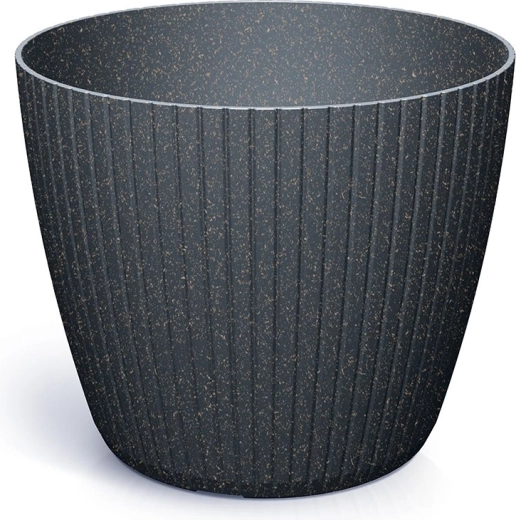 Ghiveci Lamia Eco Wood antracit 23,8 cm