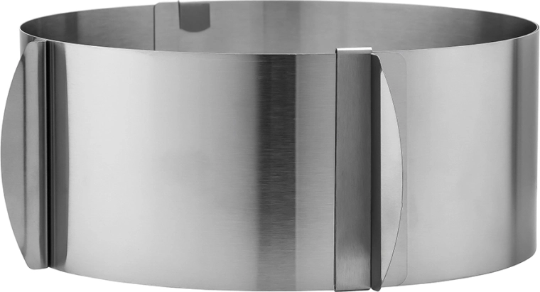 Formă reglabilă pentru tort din oțel inoxidabil 15 × 15 × 8,5 cm