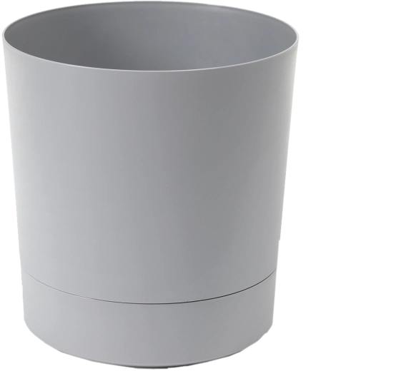 Ghiveci Aura cu farfurioară 38 cm – gri