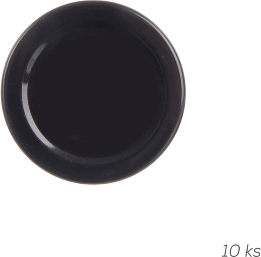 Capac metalic TO 53 (53 mm) negru, 10 buc.