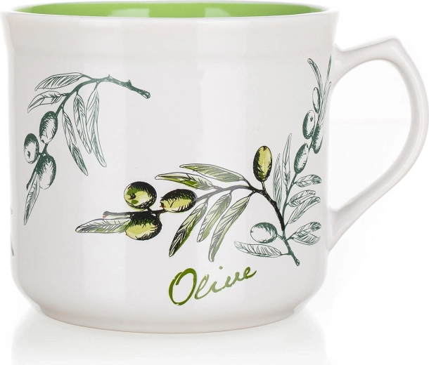 Cană ceramică Big Olives 630 ml