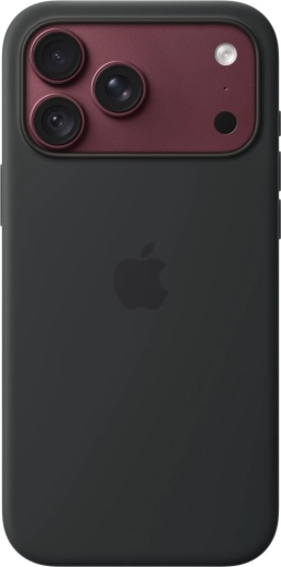 Husă din silicon Apple cu MagSafe pentru iPhone 18 Pro Max, neagră