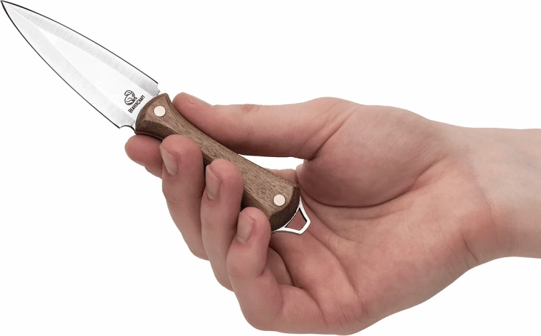 BeaverCraft NCK1 cuțit de gât cu teacă din piele