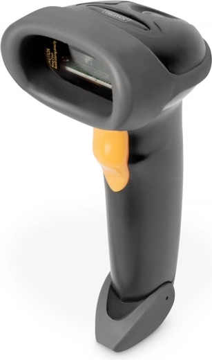 Cititor de coduri de bare 1D cu fir, cu cablu USB-RJ45 și suport