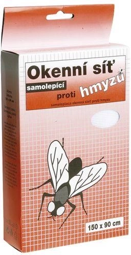 Plasă autoadezivă pentru fereastră împotriva insectelor 150 × 90 cm (fibră de sticlă)