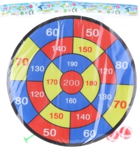 Ţintar cu velcro cu mingi şi săgeţi