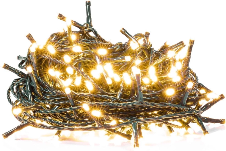 Ghirlandă LED de Crăciun Retlux, conectabilă, 150 LED-uri, alb cald, 20 m