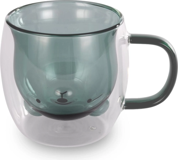 Set Lamart de 2 pahare termo Bear, 250 ml, verzi