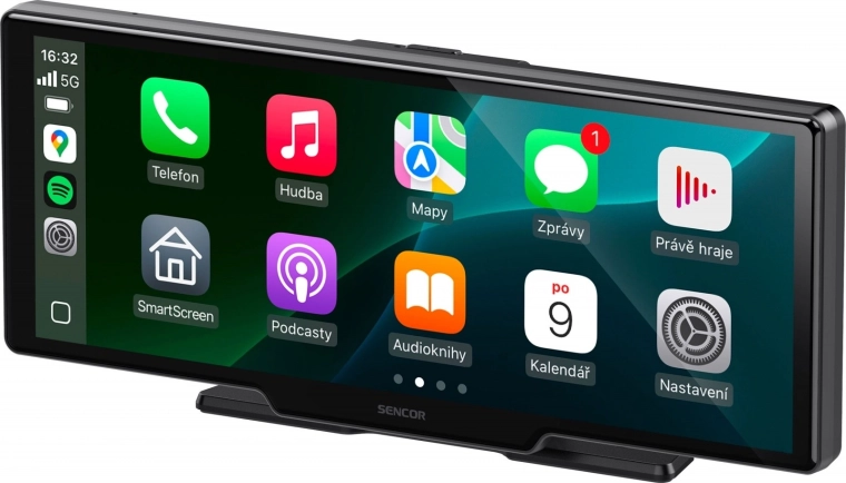 Stație multimedia cu cameră SCT M1090DBWT – CarPlay și Android Auto