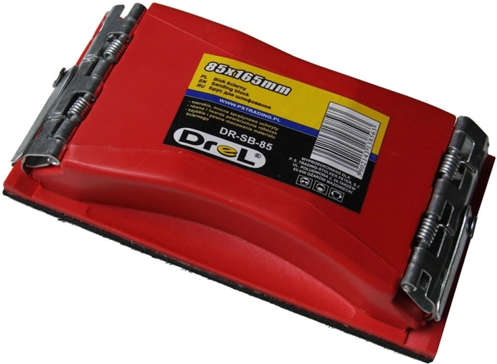 Suport pentru hârtie abrazivă 165 × 85 mm cu prindere ergonomică