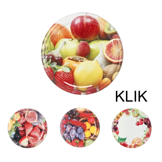 Capac metalic pentru conserve click BerriesMix3 63 mm