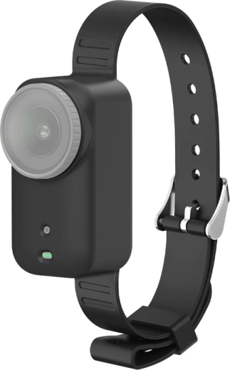 Bandă/zgardă din silicon Puluz pentru DJI Osmo Nano – negru