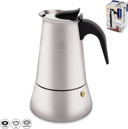 Cafetieră moka din oțel inoxidabil pentru espresso Orion 300 ml - 1 bucată