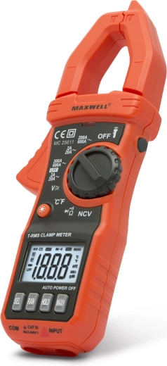 Multimetru digital cu clește MAXWELL True RMS AC 600 A cu LPF
