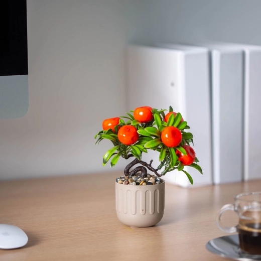 Plantă decorativă artificială cu fructe exotice 18 × 18 cm - 1 bucată