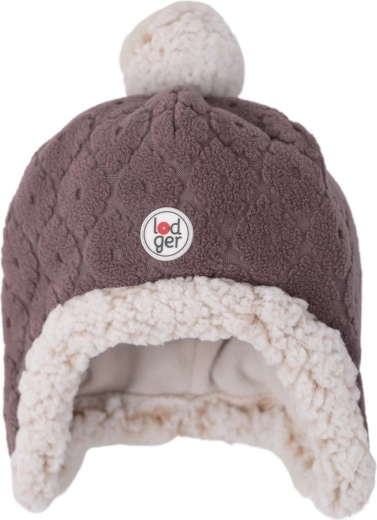 Căciulă fleece Lodger Hatter Folklore Fleece mauve (1–2 ani) - 1 bucată
