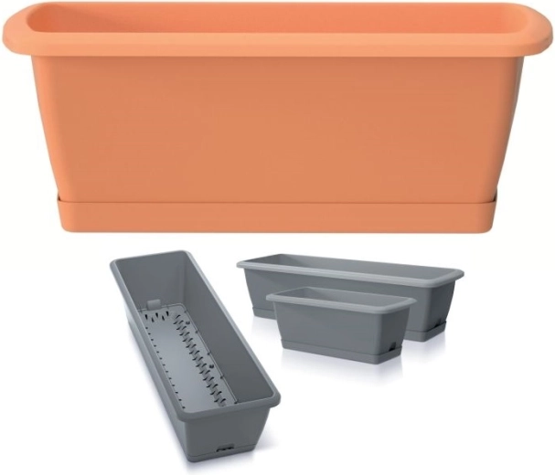 Jardinièră cu sistem de autoirigare Respana Easycare 39,7 cm – teracotă