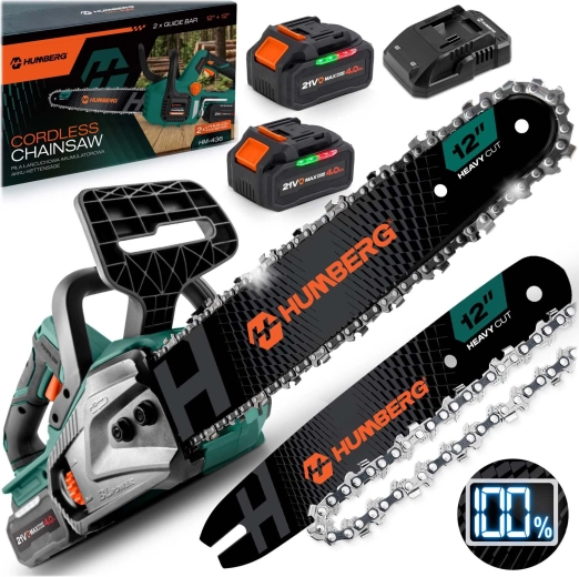 Fierăstrău cu lanț pe acumulator Humberg 12" fără perii HM-436