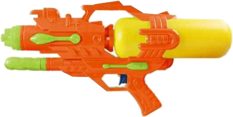 Pistol de apă mare 45 cm cu pompă, portocaliu - 1 bucată